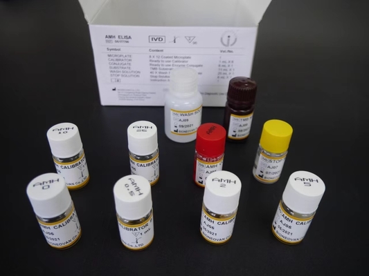 AMH ELISA TEST KIT для сывороточной плазмы 2-3 часа Время анализа 2-8.C Температура хранения