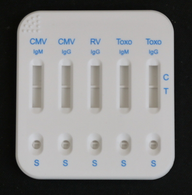 CMV IgM/IgG RV IgG TOXO IgG/IgM Комбинированная кассета чувствительность Коллоидное золото