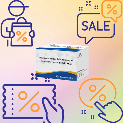 Диагностический комплект для человеческого парвовируса B19 IgM Антитела Elisa Test Kit с 96T