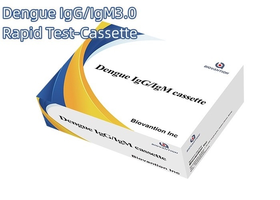 Устойчивый на полке тест на денге Ns1 Ag Cassette Rapid Colloidal Gold Test For WB/S/P Результаты проб