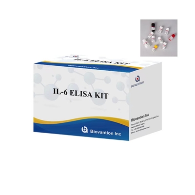 IL 6 ELISA Test Kit 1 час времени анализа 96 тестов ELISA Kit для использования в лаборатории IVD