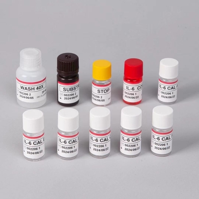 IL 6 ELISA Test Kit 1 час времени анализа 96 тестов ELISA Kit для использования в лаборатории IVD